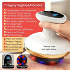 Home Electric Scraping & Cupping Massager – Heated Suction Cups & Anti-Cellulite Massage Device