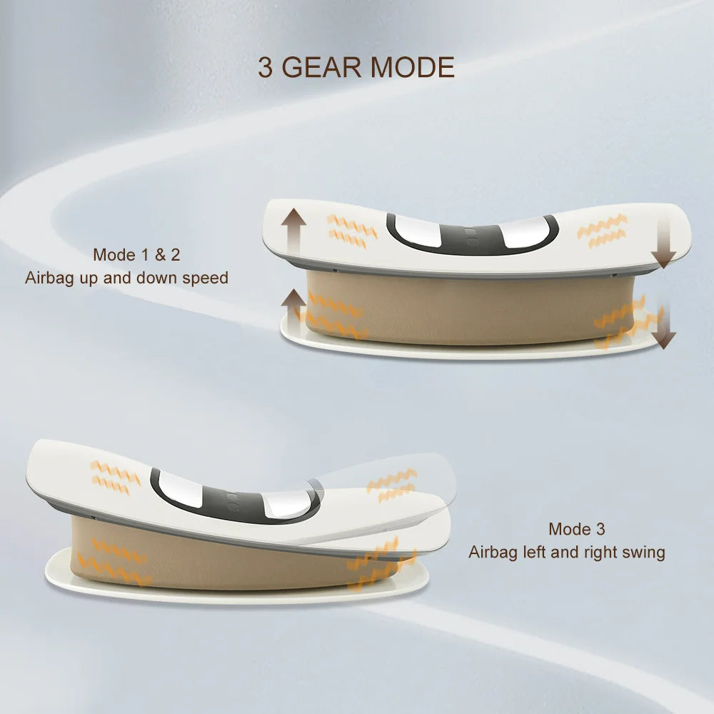 Inflatable Lumbar Traction Massager – Back Stretcher with Vibration