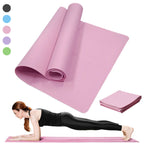 Non-Slip Yoga Mat – 3/4/6mm Thick Pilates & Fitness Exercise Pad for Women, Home Gym & Floor Workout