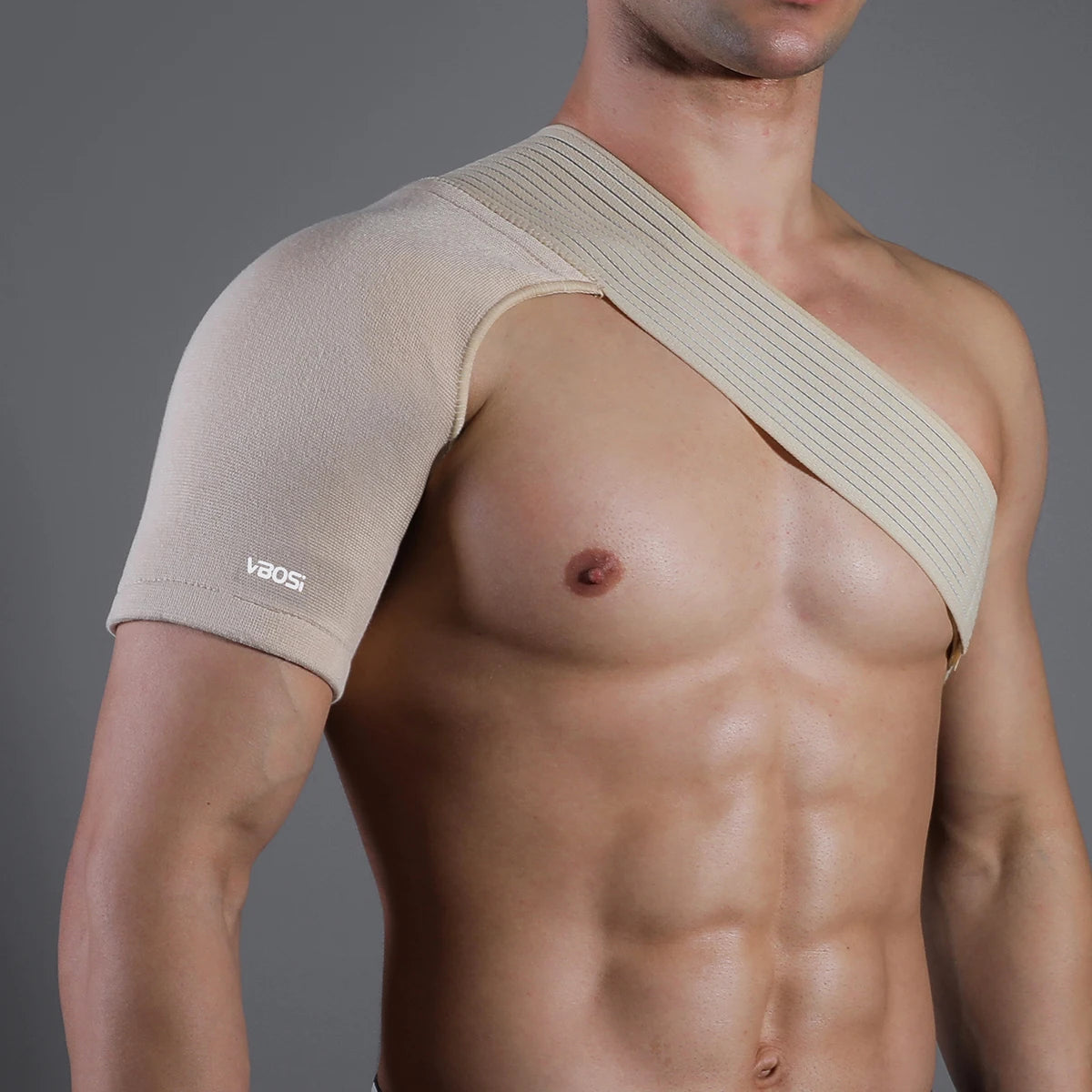 VBOSi Breathable Elastic Shoulder Support Brace – Upper Back Brace for Posture & Pain Relief