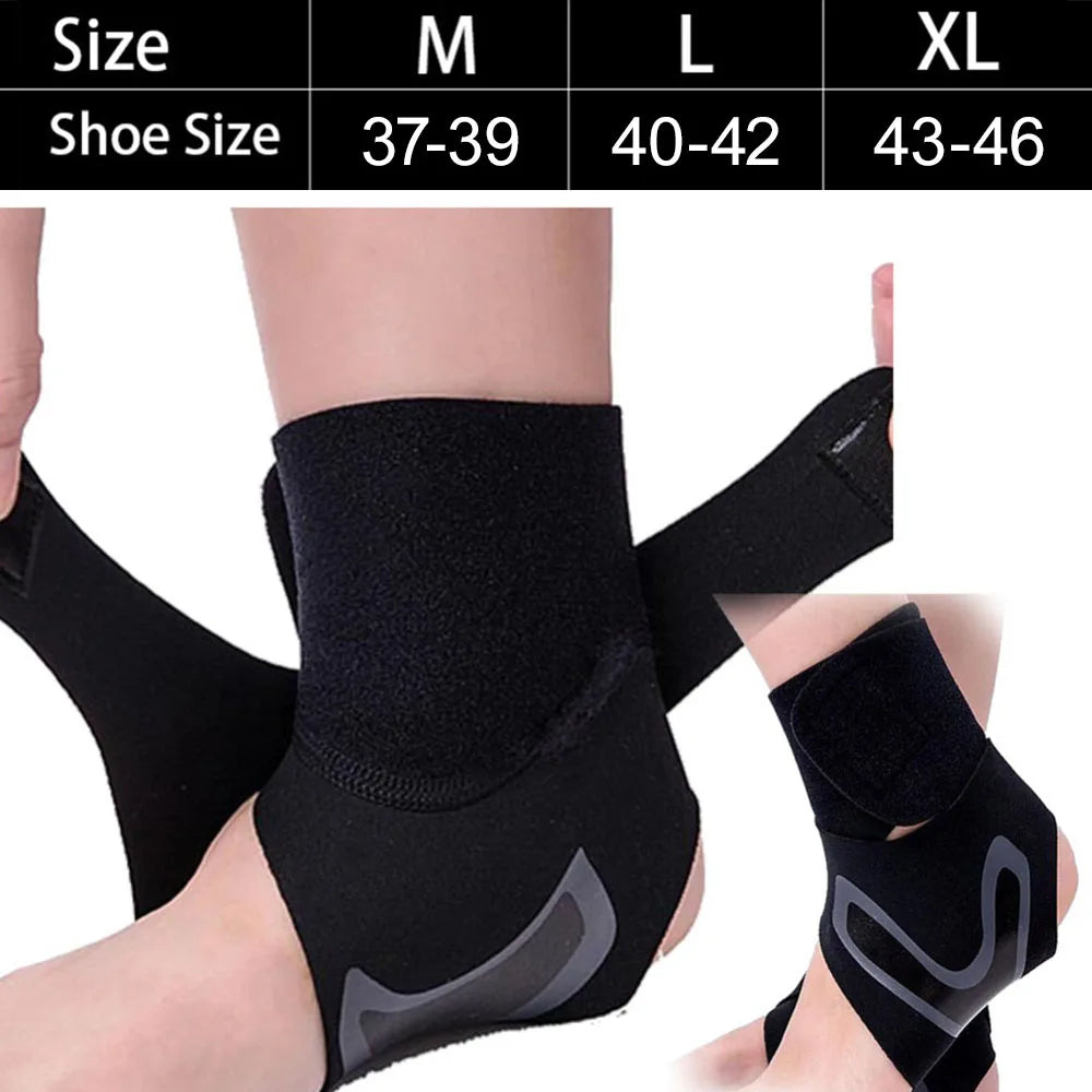Adjustable Compression Ankle Support – Sports Brace for Running, Hiking & Basketball Protection