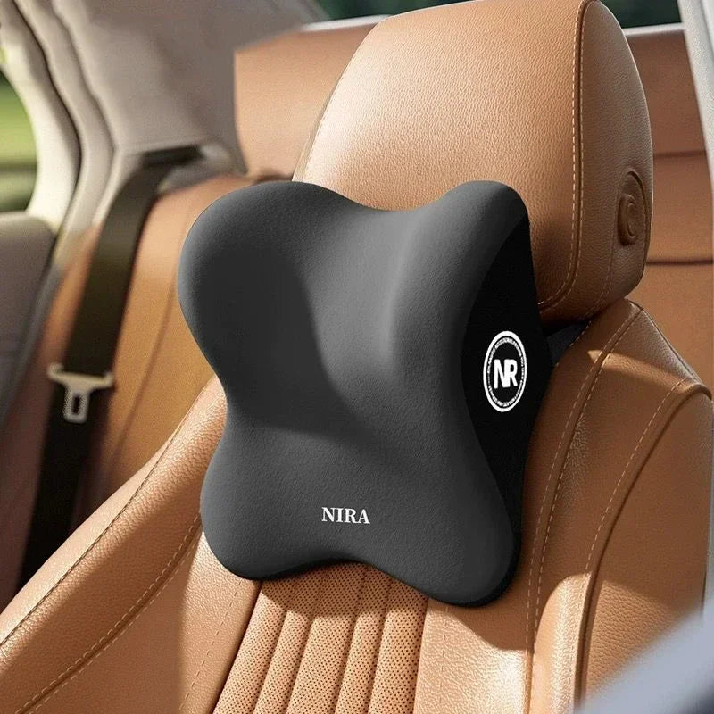 HEALTENCE Memory Foam Car Neck & Lumbar Support Set