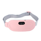 Electric Period Cramp & Waist Massager – Vibrating Heating Belt for Menstrual & Abdominal Pain Relief