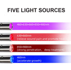 Red Light Therapy Wand – 5 Wavelengths Pain Relief & Acne Treatment