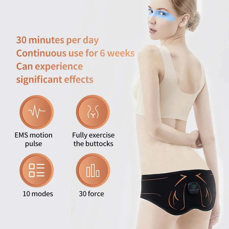 EMS Hips & Glute Trainer – Electric Buttocks Massager & Muscle Toner to Lift, Shape & Tighten Butt