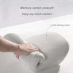 HEALTENCE Memory Foam Office Chair Cushion – Lumbar Support for Back Pain Relief