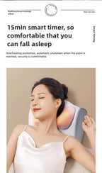 HEALTENCE Electric Shiatsu Neck Massage Pillow – Hot Compress Massager