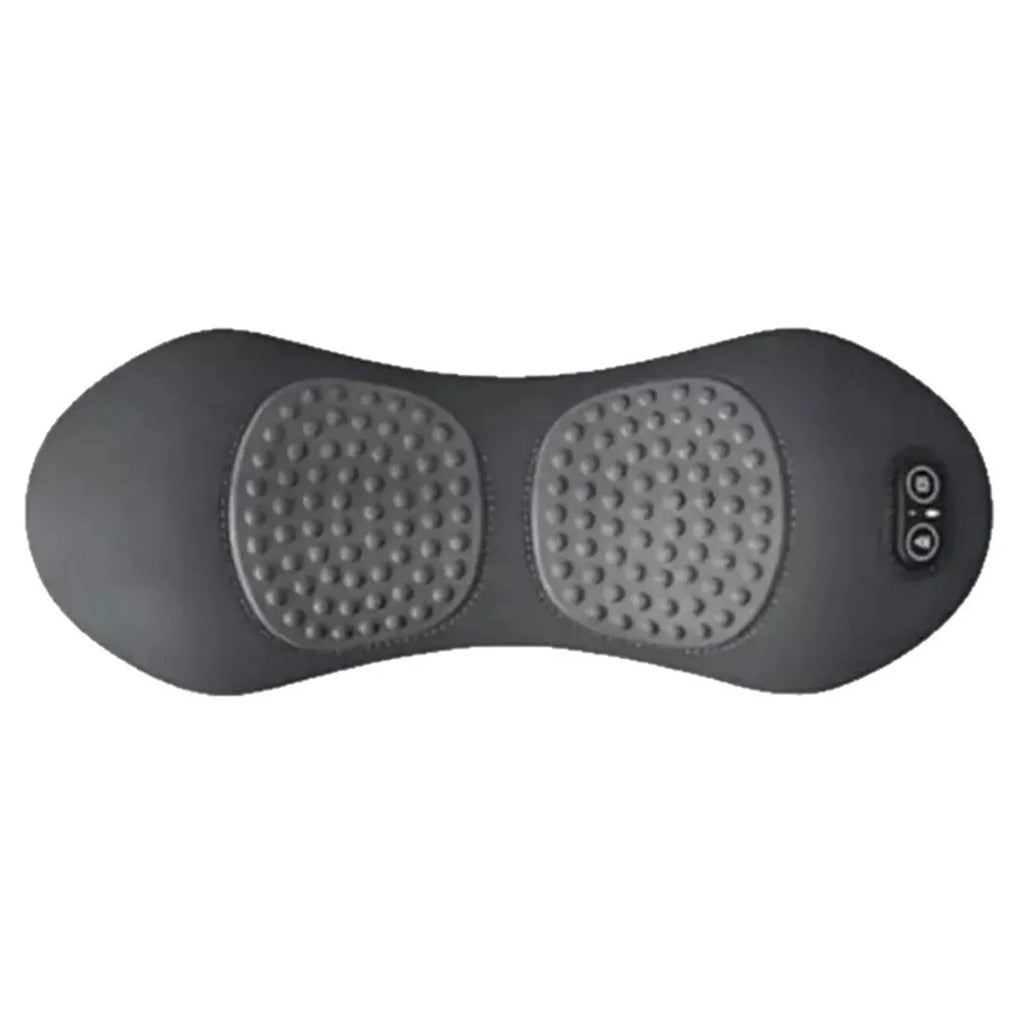 Okayso 3-in-1 Lumbar Support Pillow – Adjustable Height Back Massager & Heated Memory Foam Waist Pillow