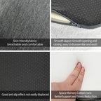 HEALTENCE Memory Foam Car Seat & Office Cushion – Waist & Lumbar Support