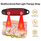Red Light Therapy Wrist Strap – 660nm & 850nm LED Infrared Brace for Carpal Tunnel & Wrist Pain