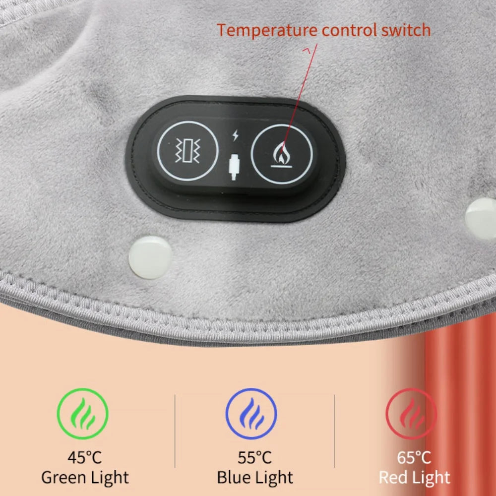 HEALTENCE Electric Heating Shoulder & Neck Pad – 3-Gear Thermal Vibration Massager