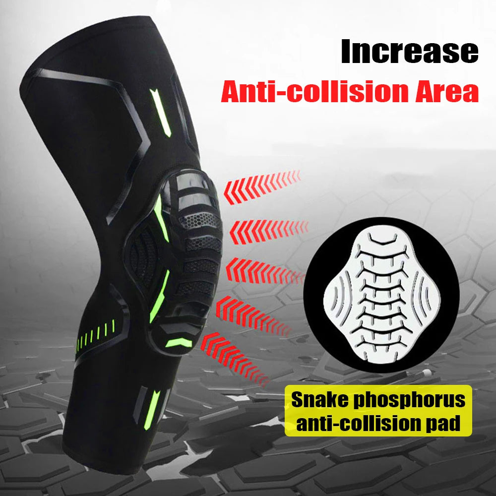 1Pair Sports Crashproof Knee Support Pad Elbow Brace Arm Leg Compression Sleeves Outdoor Basketball Football Bicycle Protector