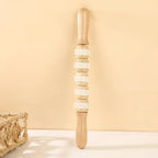 Wooden Body Massage Stick – Handheld Acupressure Tool for Neck, Back & Shoulder Pain Relief