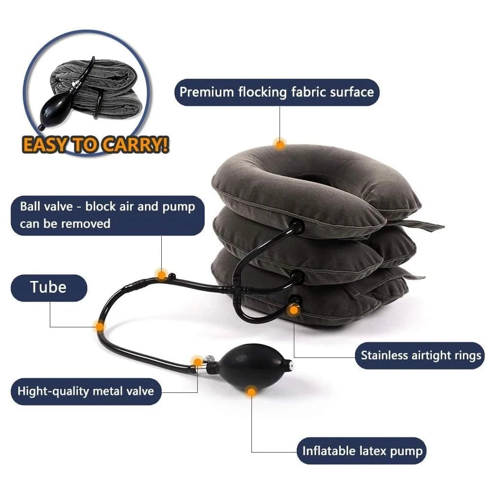 Inflatable Cervical Traction Device – Neck Decompression Stretcher