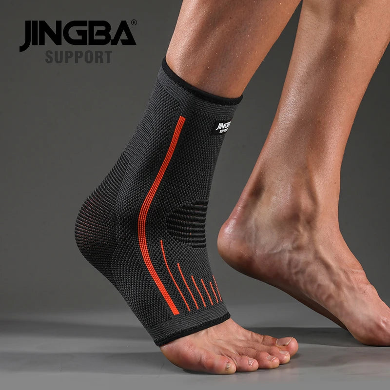JINGBA 3D Compression Nylon Ankle Protector – Football & Basketball Ankle Brace Support Strap Belt