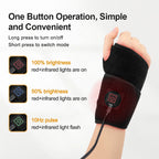 Red Light Therapy Wrist Strap – 660nm & 850nm LED Infrared Brace for Carpal Tunnel & Wrist Pain