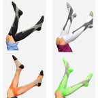 Multi-Color Compression Socks – Daily Cycling & Soccer Sports Socks to Prevent Varicose Veins (Men & Women)
