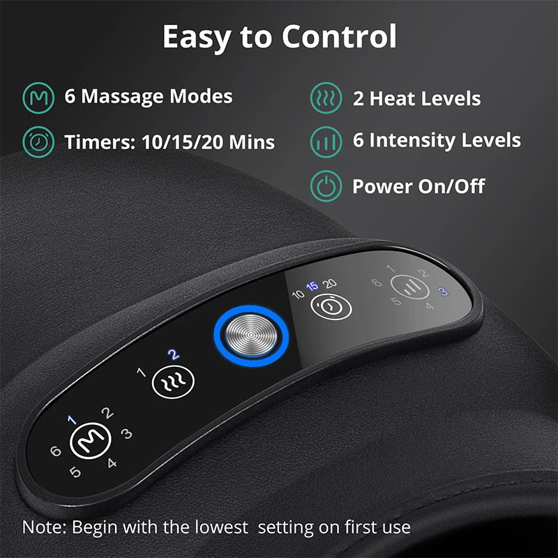 Wireless Hand Massager – Air Compression & Hot Compress Acupoint Relief