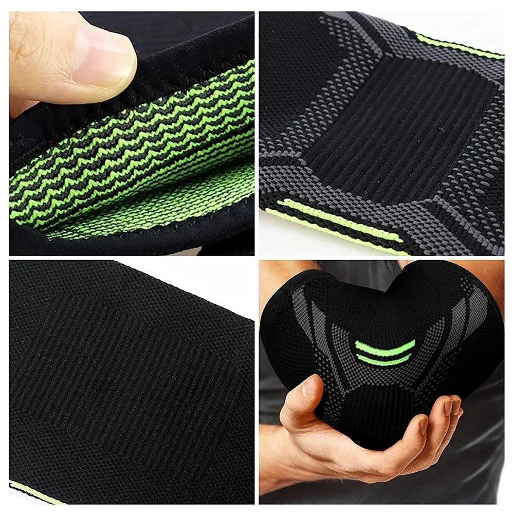 Elastic Elbow Support Pad – Sweat-Absorbing Arm Sleeve Brace for Gym, Basketball, Volleyball & Tennis