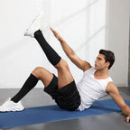 6 Pairs Solid Color Compression Socks Nurse Compression Socks Black Skin Color