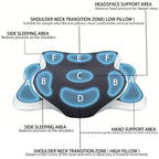 HEALTENCE Memory Foam Butterfly Neck Pillow – C-Shaped Adjustable Support