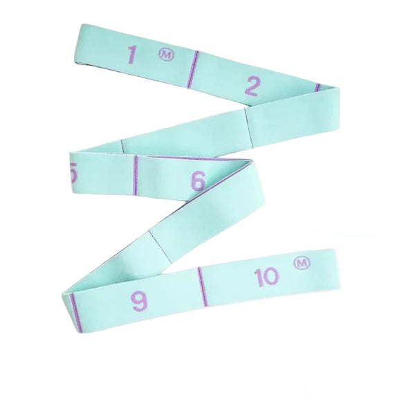 Multi-Stage Yoga & Dance Stretch Band – 11-Grid Digital Elastic Resistance Pose Band for Flexibility