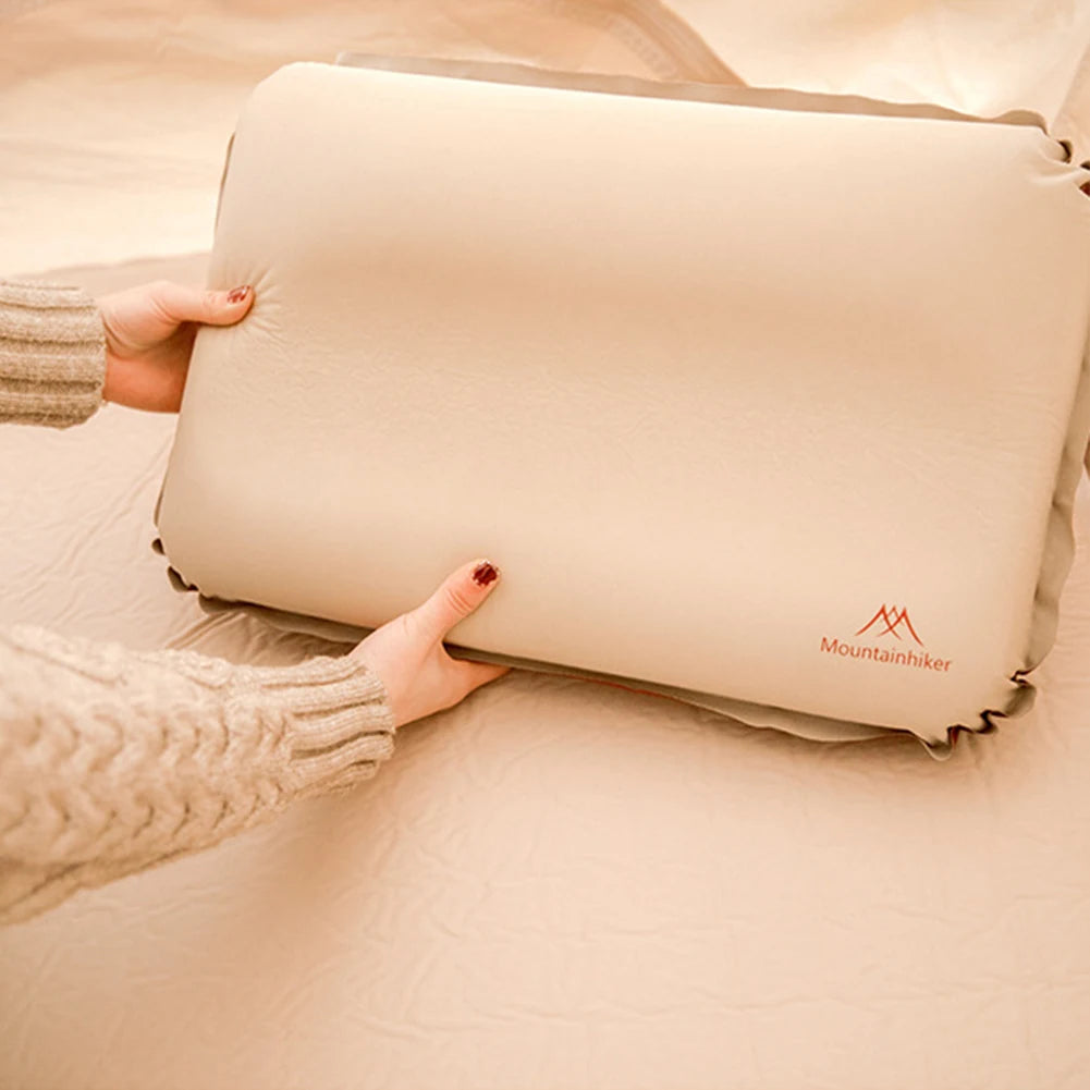 Ultralight Inflatable Pillow Neck Protect Camping Air Pillow Ergonomic Compressible Travel Pillow for Car Airplane Train Office