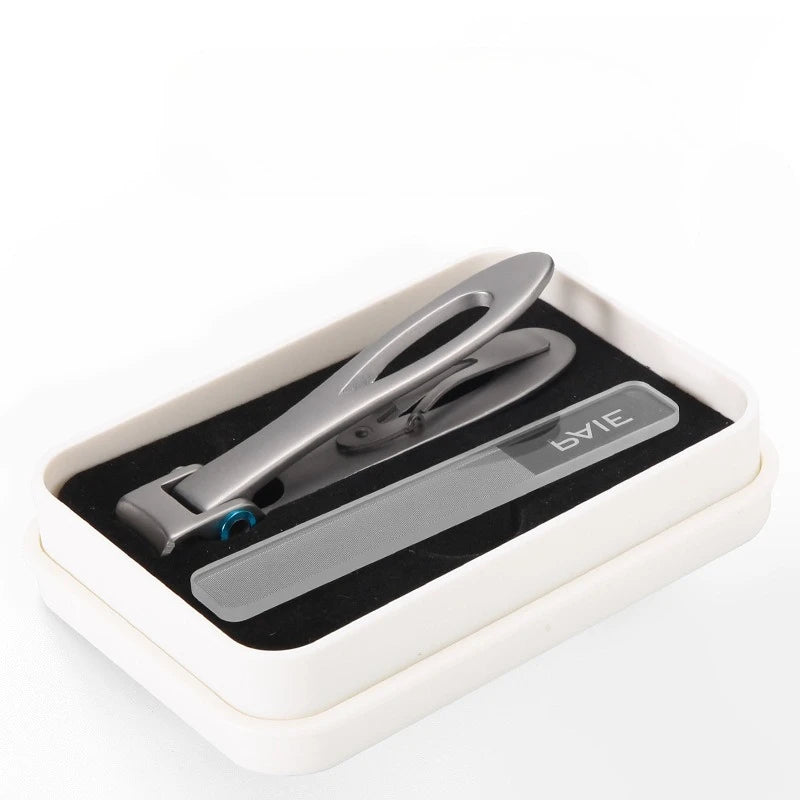 Professional Stainless Steel Nail Clippers Set for Thick Nails Anti-Splash Sharp Trimmer Nail Pedicure Manicure Tools for Men