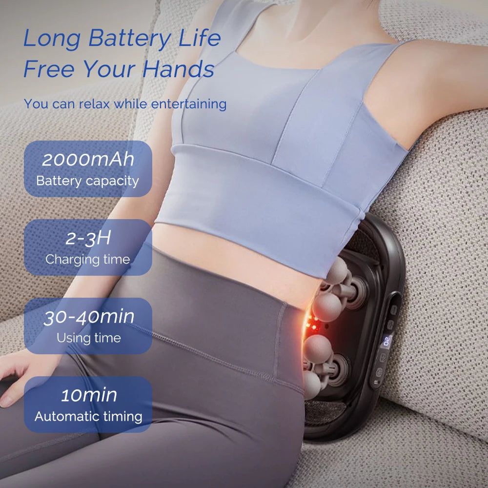 16-Head Fascia Gun – High-Frequency Vibration Body Massage Gun for Waist, Back, Neck & Shoulder Muscle Relief