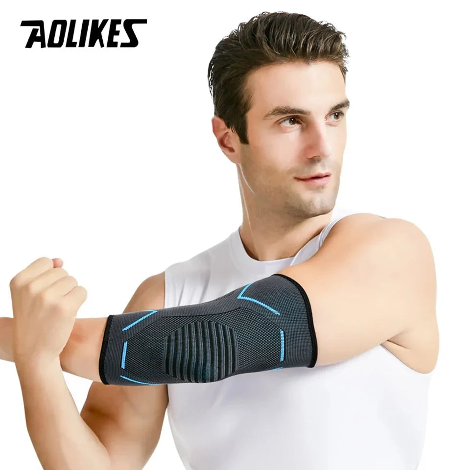 AOLIKES Elbow Compression Sleeve – Tennis Elbow Brace for Tendonitis, Golfer’s Elbow & Arm Support