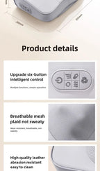 HEALTENCE Electric Shiatsu Neck Massage Pillow – Hot Compress Massager