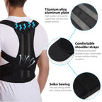 Back Brace Posture Corrector – Adjustable Lumbar Support Belt & Shoulder Posture Support for Scoliosis