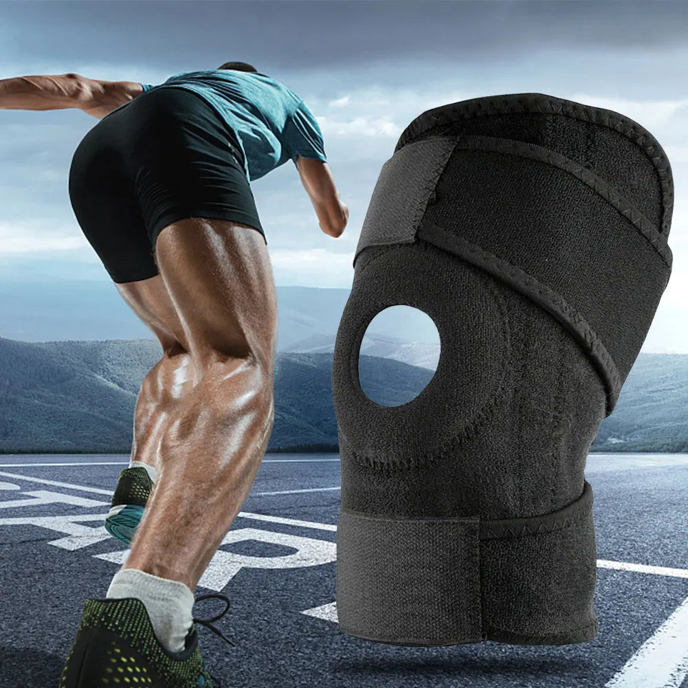 Knee Brace with Side Stabilizers – Adjustable Buckle Support for Joint Pain & Arthritis Relief in Men & Women