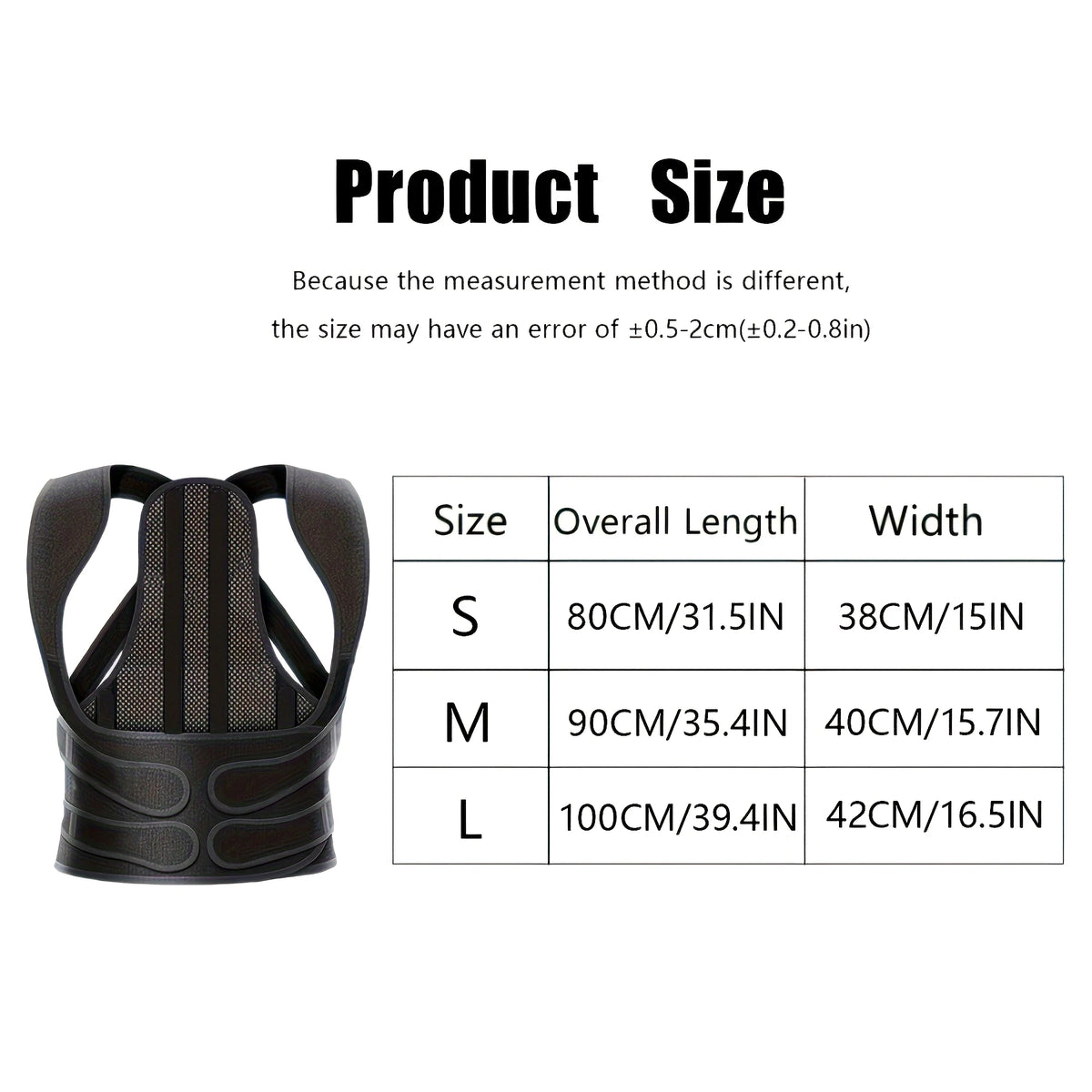 Adjustable Full Back Posture Corrector – Clavicle & Shoulder Straightener