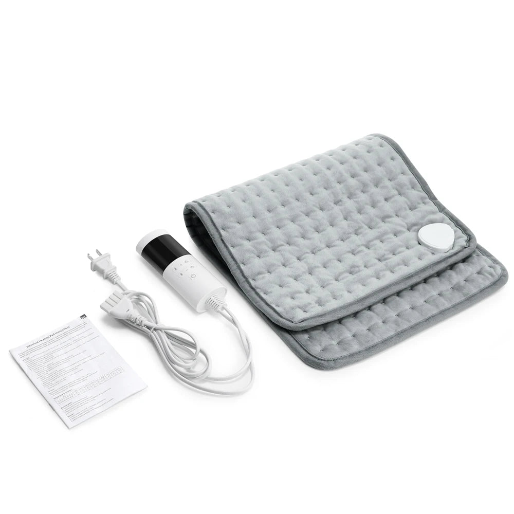 Electric Heating Pad 30x60cm – 9 Heat Levels & 4 Timers