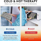 Knee Ice Pack Wrap for Injuries – Self-Absorbing Hot & Cold Compress Physiotherapy Knee Pad for Sports