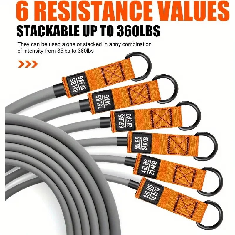 Natural Resistance Strap with Handle – Elastic Band for Muscle Training, Strength Building, Body Shaping & Yoga