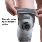 Medical 3D Silicone Knee Brace – Compression Sleeve with Patella Gel Pads & Side Stabilizers (1 Pair)
