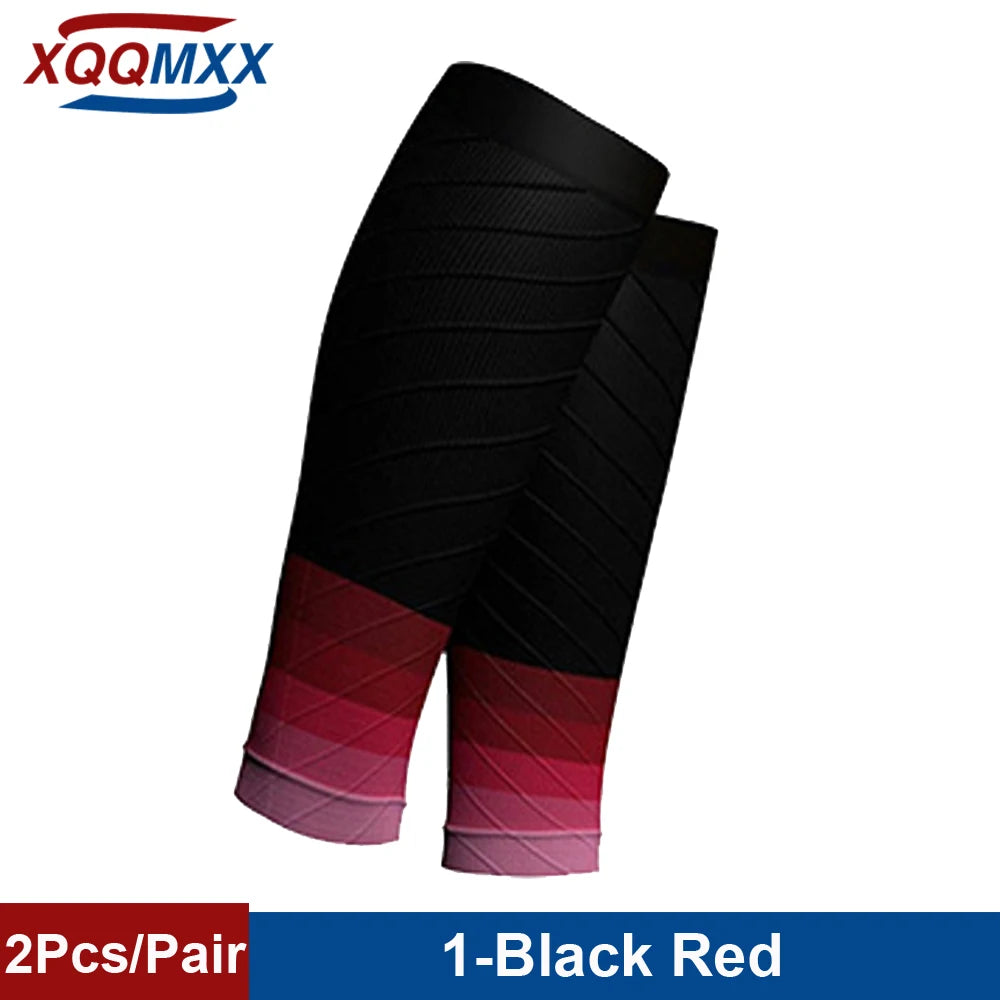 1Pair Sport Compression Calf Sleeves for Men & Women (20-30mmhg) - Footless Compression Socks for Shin Splints Running Cycling