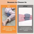 Memory Foam Leg & Knee Support Pillow – Orthopedic Side Sleeper Pillow for Sciatica, Back & Hip Relief