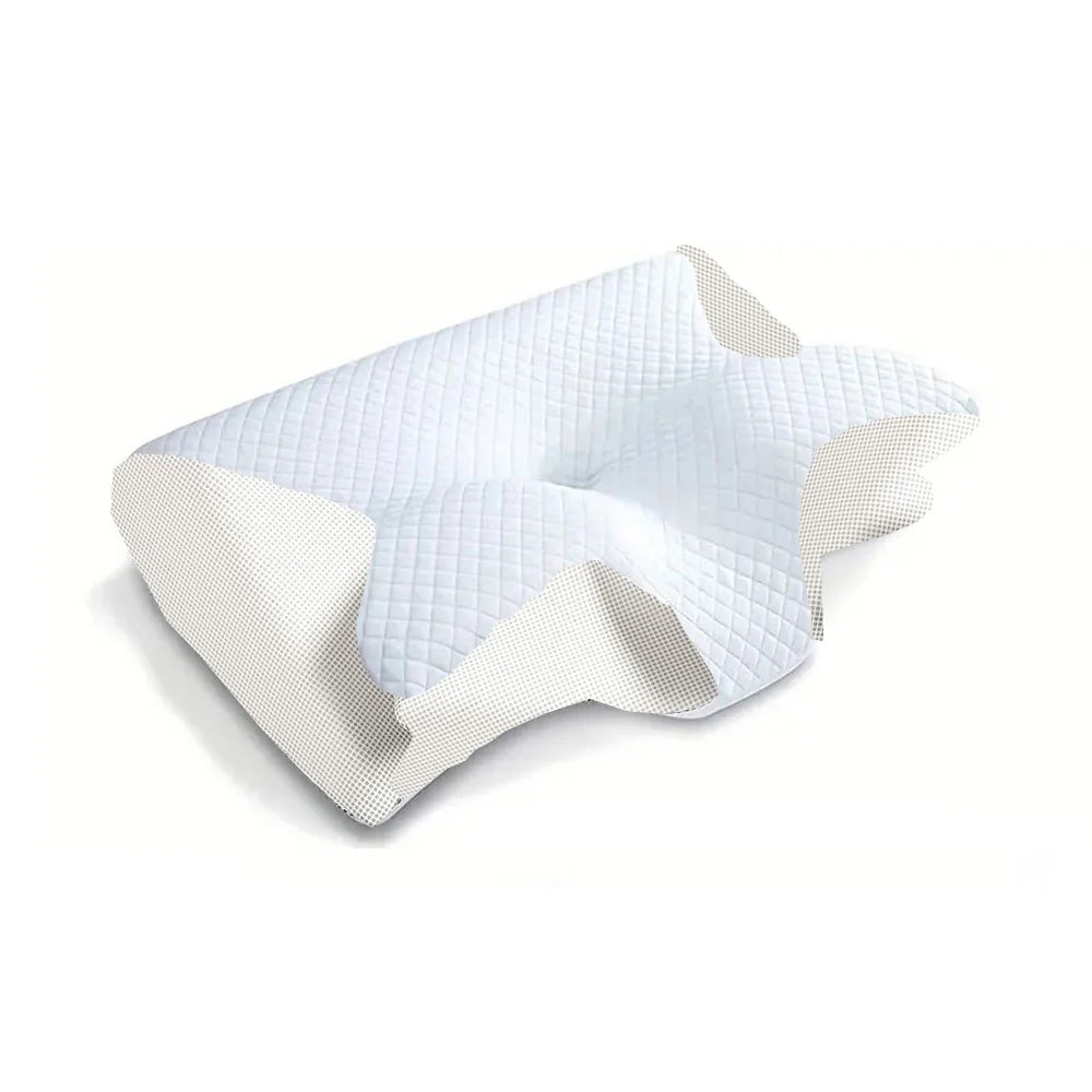 2-in-1 Memory Foam Cervical Pillow – Ergonomic Contour Orthopedic Neck Pain Support Pillow