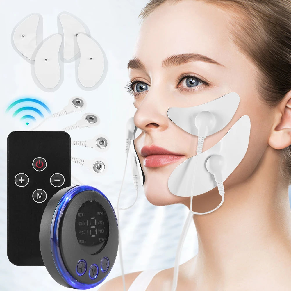 EMS Facial Massager – 8 Modes 19 Levels Muscle Stimulator for Face & Neck Lifting