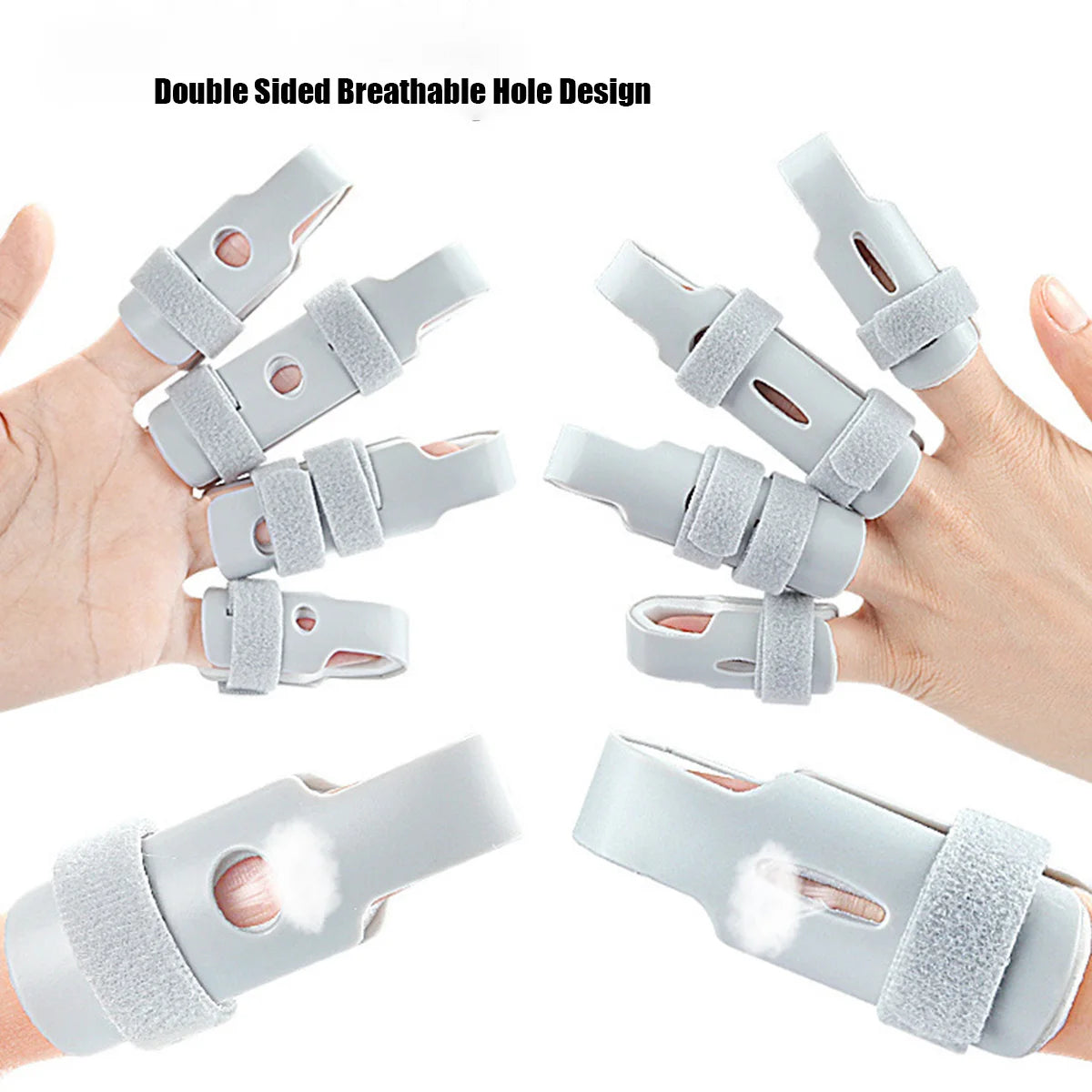Finger Splint Support Sleeve – Fixed Stabilizer for All Five Fingers