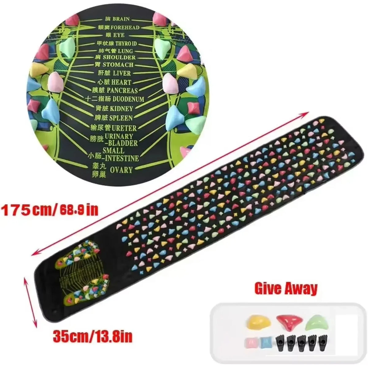 Acupressure Foot Reflexology Massage Pad – Health Care Walking Pressure Pad for Foot Massager