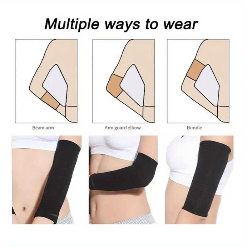 1 Pair Arm Slimming Shaper Compression Wrap Sleeve Helps Lose Arm Fat, Tone up Arm Shaping Sleeves for Women
