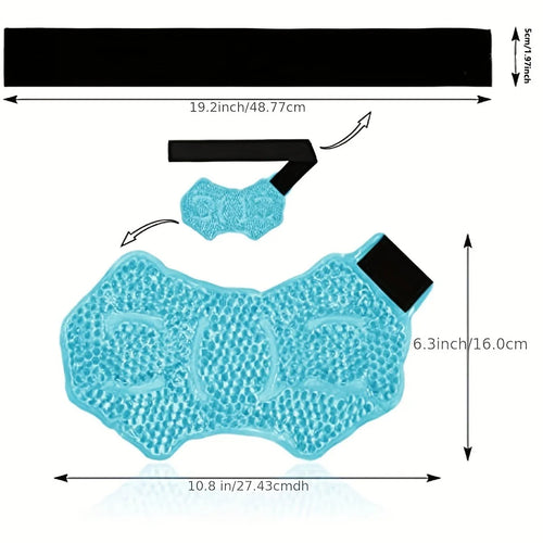 Ankle & Foot Ice Pack – Hot & Cold Gel Pack with Adjustable Strap for Myofascial & Feet Relief