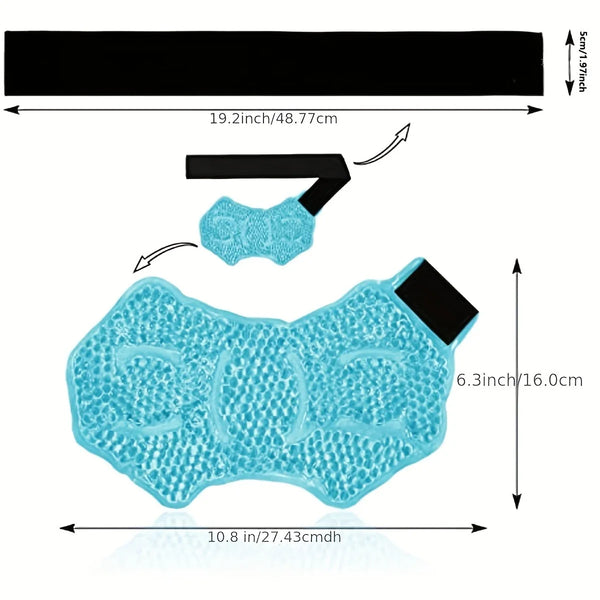 Hot & Cold Ankle & Foot Gel Ice Pack Wrap – Adjustable Strap for Sprains & Plantar Fasciitis