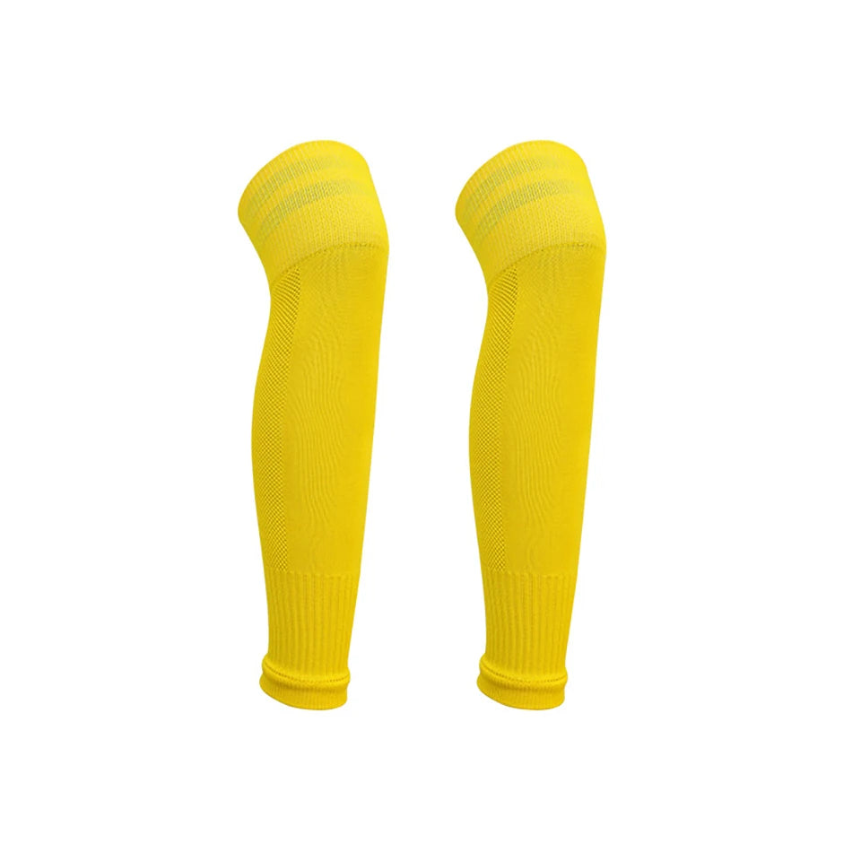Loogdeel 1Pair Football Sock Calf Sleeves Adult Knee Protection Sports Socks High Tube Breathable Soccer Leg Warmers Shin Guard