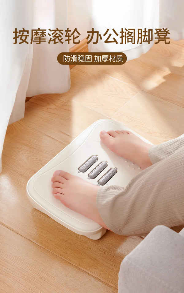 Rocking Under Desk Footrest – Ergonomic Rocker Balance Board Foot Stool for Home & Office
