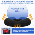 Donut Seat Cushion – Hemorrhoid, Sciatica & Tailbone Pain Relief for Office & Car